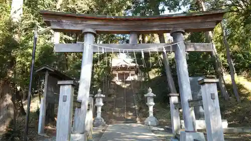 西八朔杉山神社の鳥居