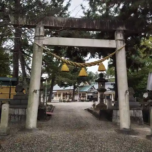 中山神明社の鳥居