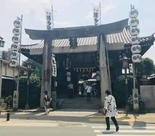 櫛田神社の鳥居