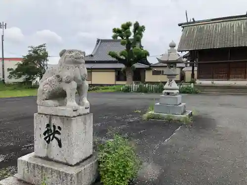 風治八幡宮御旅所の狛犬