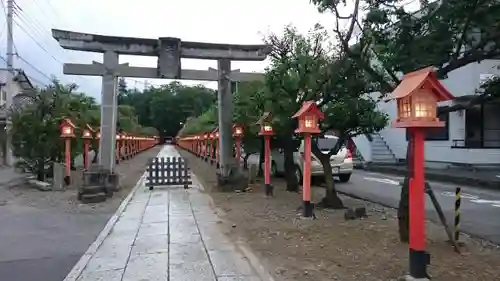 朝日森天満宮の鳥居