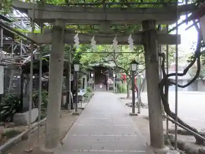 千住本氷川神社の鳥居