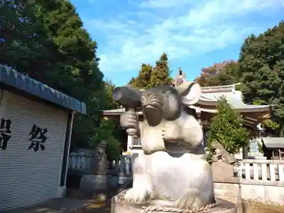 北新羽杉山神社の狛犬