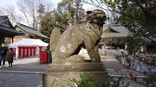 朝日森天満宮の狛犬