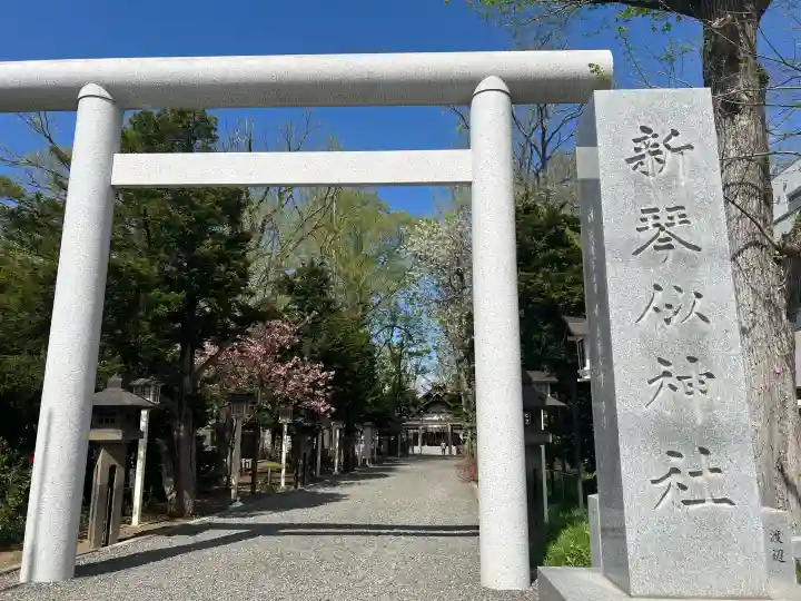 新琴似神社の{uncategorized: "未分類", other: "その他", undefined: "問題あり", building: "その他建物", grave: "お墓", sacred_gate: "鳥居", guardian: "狛犬", statue: "像", buddha: "仏像", history: "歴史", nature: "自然", garden: "庭園", animal: "動物", pagoda: "塔", temizu: "手水舎", mountain_gate: "山門・神門", sanctuary: "本殿・本堂", subordinate: "末社・摂社", art: "芸術", scenery: "景色", jizo: "地蔵", ema: "絵馬", goshuin: "御朱印", omikuji: "おみくじ", items: "授与品その他", amulet: "お守り", goshuincho: "御朱印帳", eats: "食事", festival: "お祭り", votive_dance: "神楽", shichigosan: "七五三参", wedding: "結婚式", experience: "体験その他", initially: "初詣", around: "周辺", anti_infection: "感染症対策"}