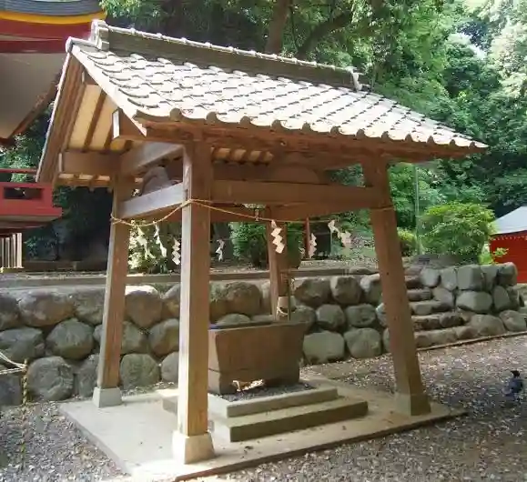 百草八幡神社の手水舎
