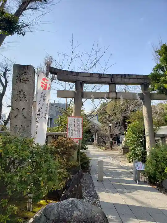 鳩森八幡神社の鳥居