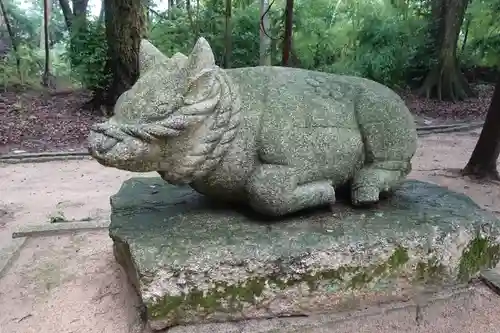 比良天満宮・樹下神社の狛犬