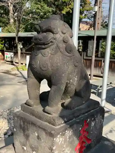 鎮守氷川神社の狛犬