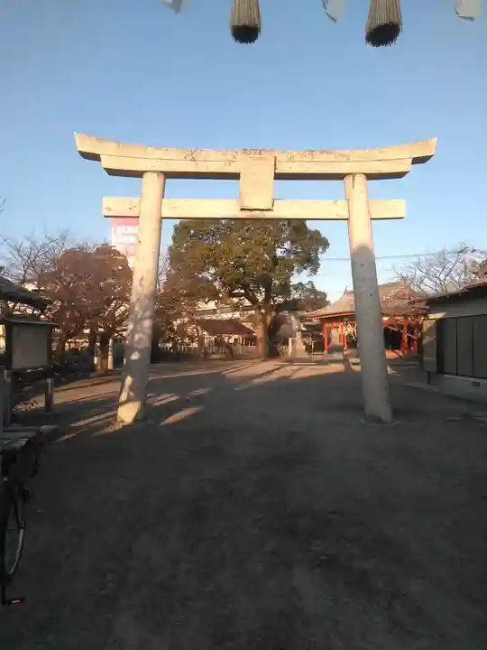 蛎瀬八坂神社の鳥居