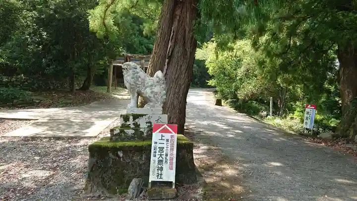 上一宮大粟神社の狛犬