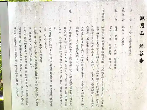 桂谷寺の歴史