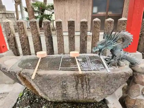 西長洲八幡神社の手水舎