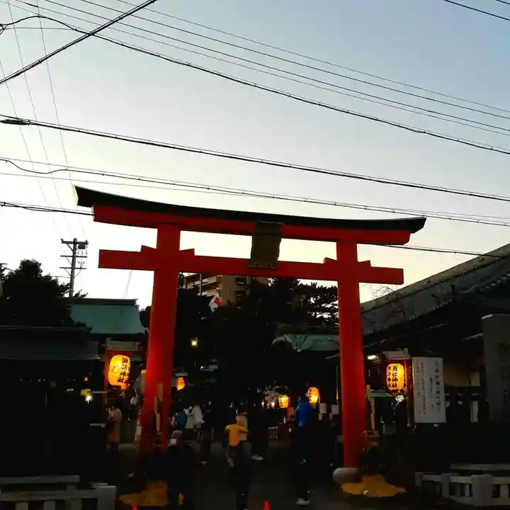 五社神社 諏訪神社の鳥居
