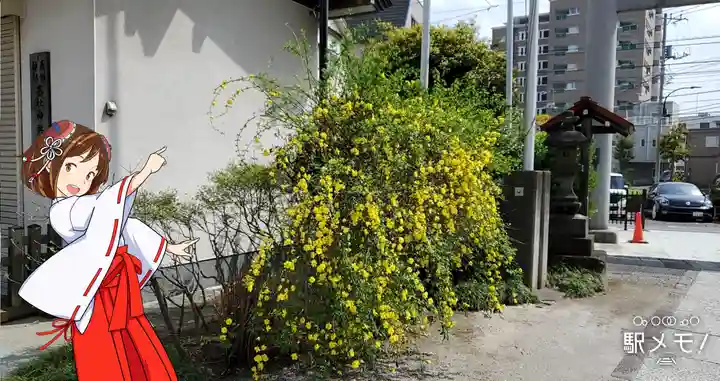 上平井天祖神社の庭園