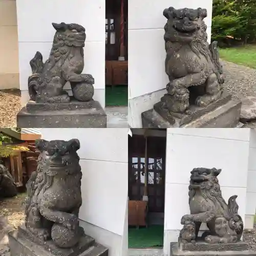 上手稲神社の狛犬