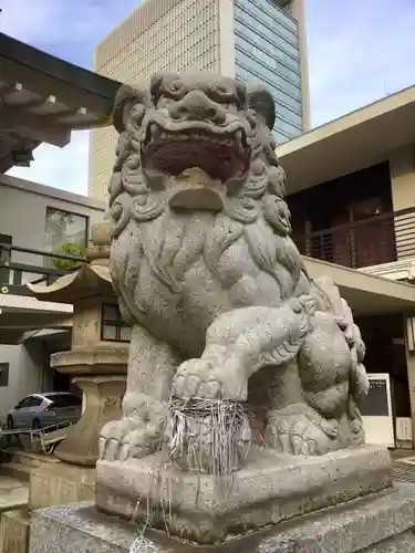 難波神社の狛犬