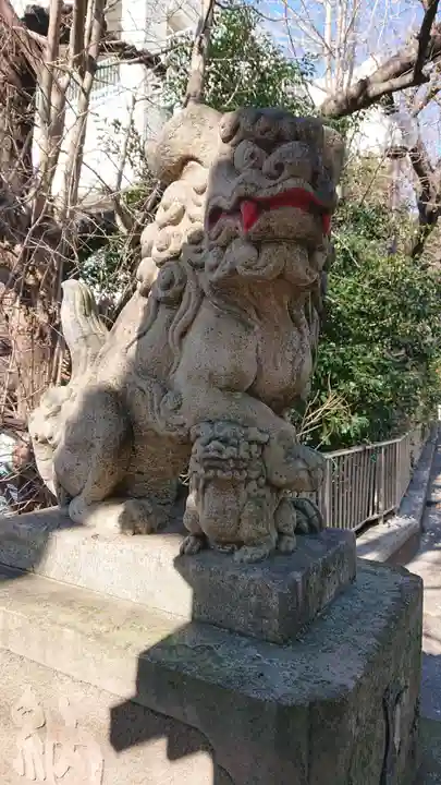 品川貴船神社の狛犬