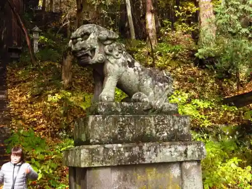 戸隠神社火之御子社の狛犬