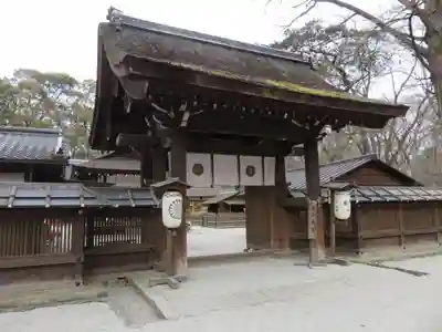河合神社(鴨川合坐小社宅神社)の山門・神門
