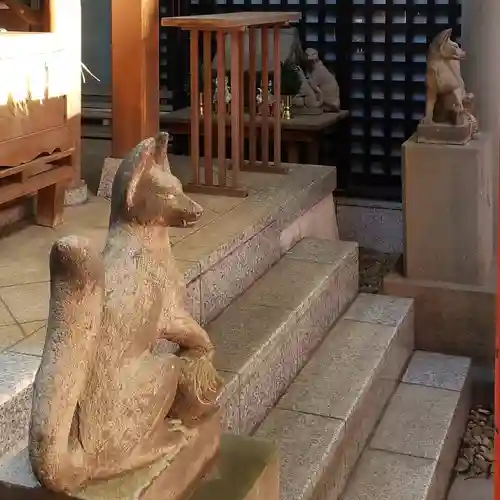 築土神社の狛犬