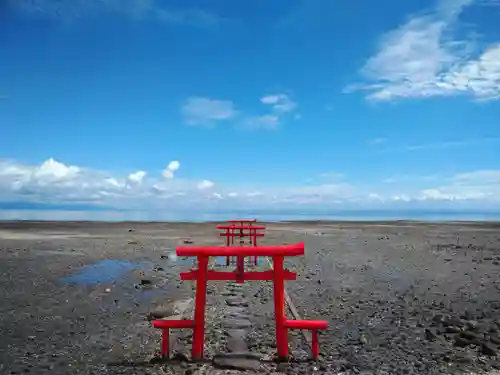 大魚神社　海中鳥居の鳥居