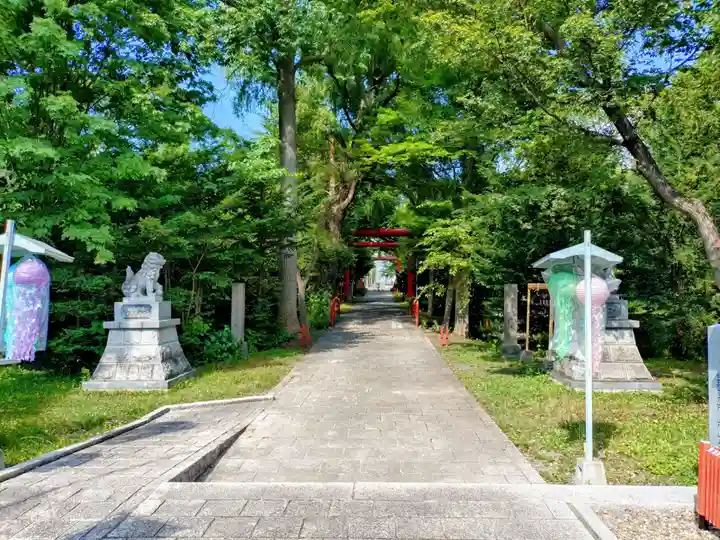 永山神社の庭園