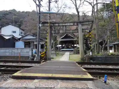 關蝉丸神社下社の鳥居