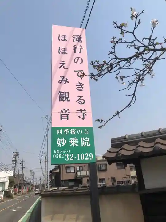 四季桜の寺 妙乗院の御朱印
