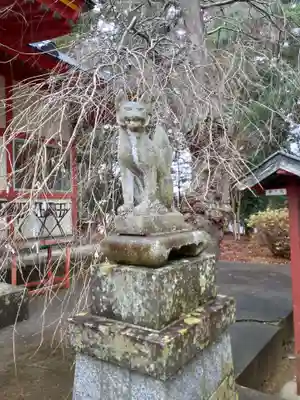 正一位 若草稲荷神社の狛犬