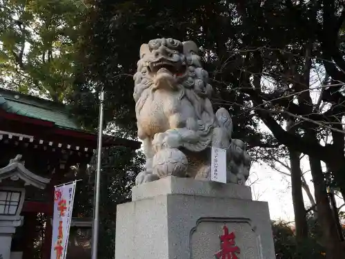 駒繋神社の狛犬