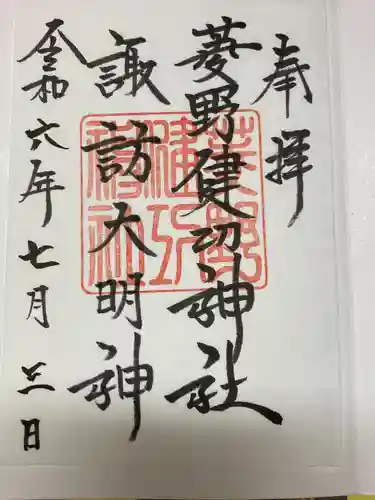 菱野健功神社(長野県)