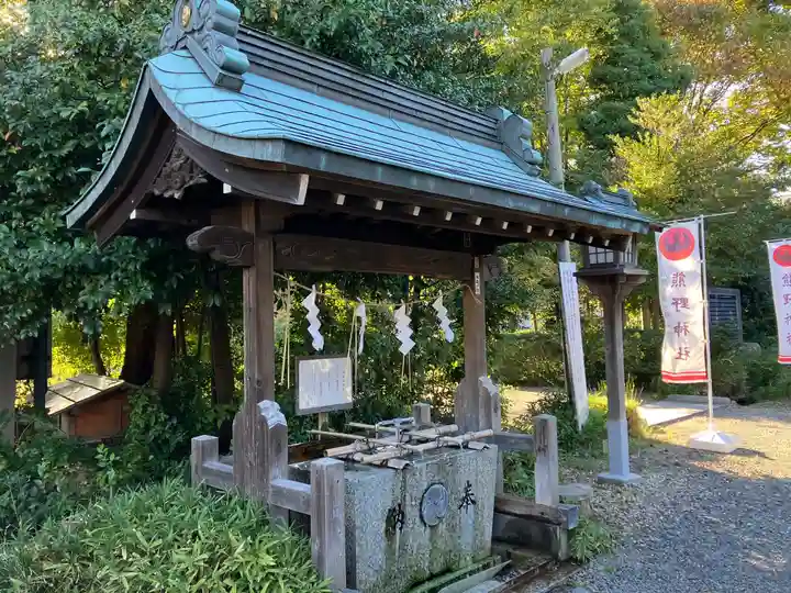 立川熊野神社の手水舎