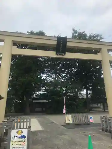 阿豆佐味天神社 立川水天宮の鳥居
