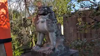 許波多神社（五ケ庄鎮座）の狛犬