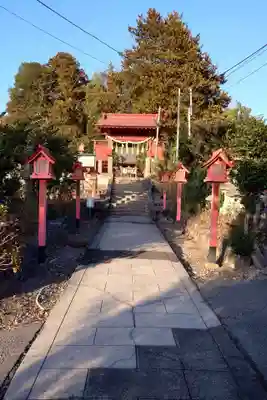 平出雷電神社の山門・神門