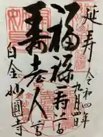 妙円寺の御朱印