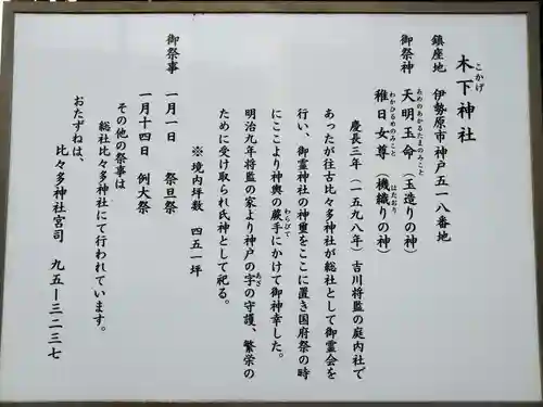 木下神社(神奈川県)