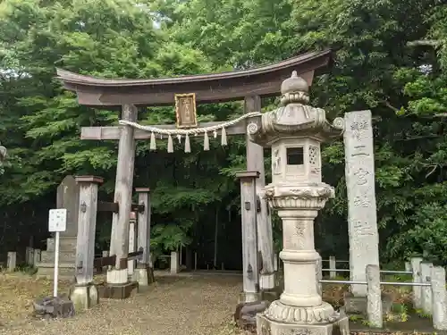 下総国三山　二宮神社の鳥居