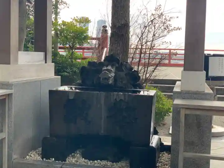 多摩川浅間神社の手水舎