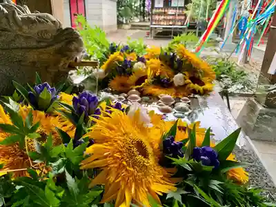 滑川神社 - 仕事と子どもの守り神の手水舎