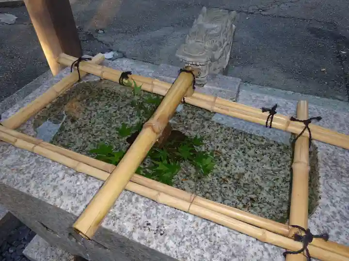 相模国総社六所神社の手水舎