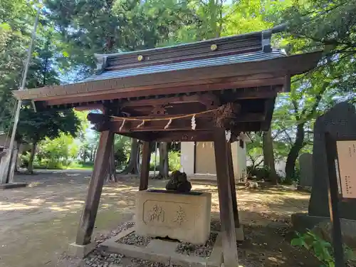 大谷場氷川神社の手水舎