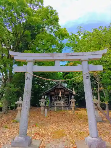 白山社（千代）の鳥居