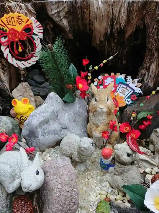 三輪神社の庭園