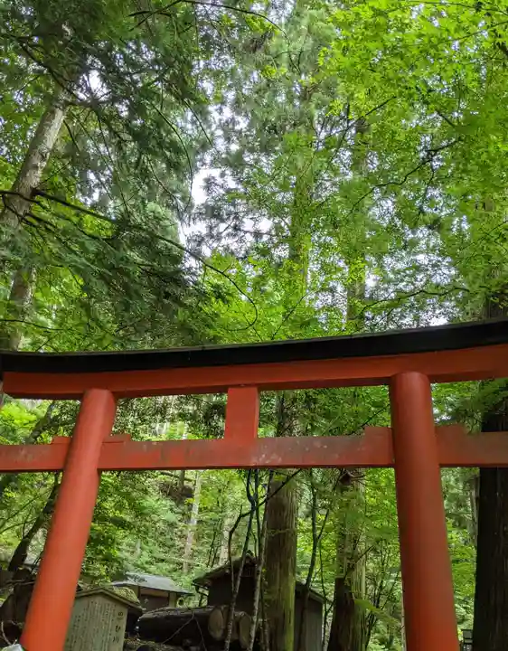 貴船神社奥宮の鳥居