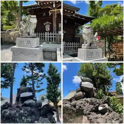 お三の宮日枝神社の狛犬