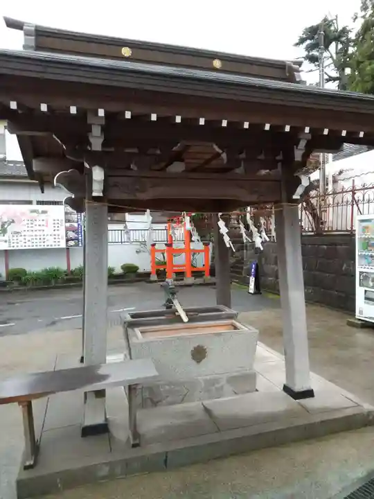 武蔵第六天神社の手水舎