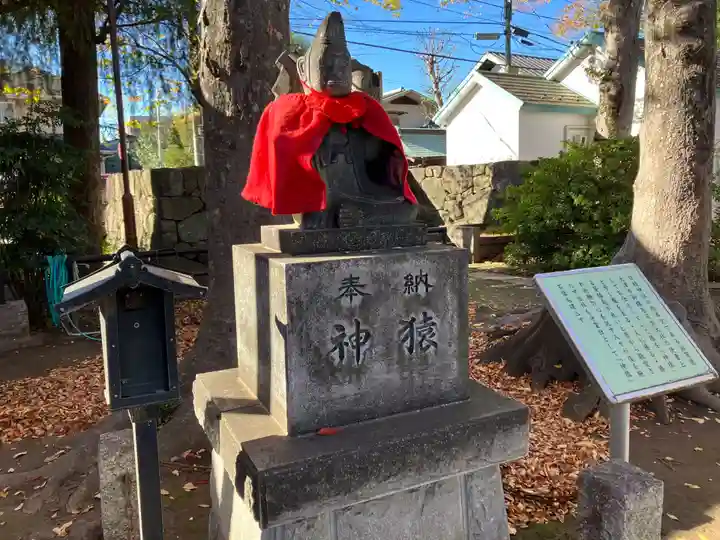 丸子山王日枝神社の狛犬
