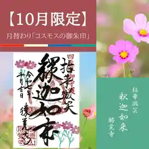 勝覚寺の御朱印 2025年10月01日(水)〜(2025年09月27日(土) 11時53分49秒投稿)